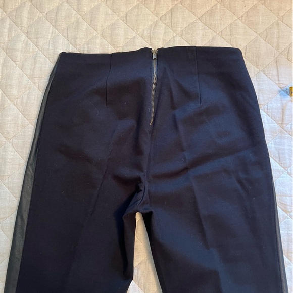 J.Crew pant size 2 leather side strip - Picture 6 of 8